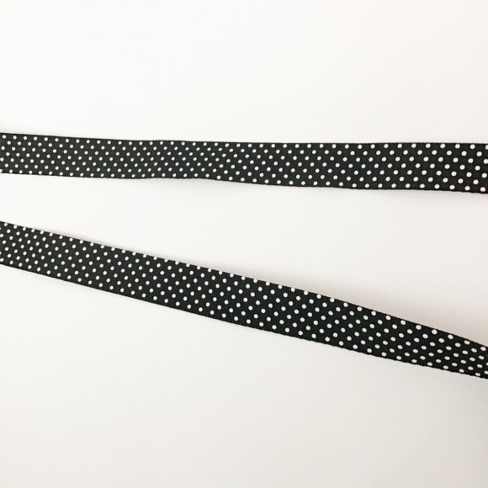 Black and White Polka Dot Belt 22W - Picture 5 of 5